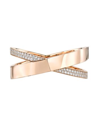 Tiffany & Co. Atlas Wide X Diamond Bracelet