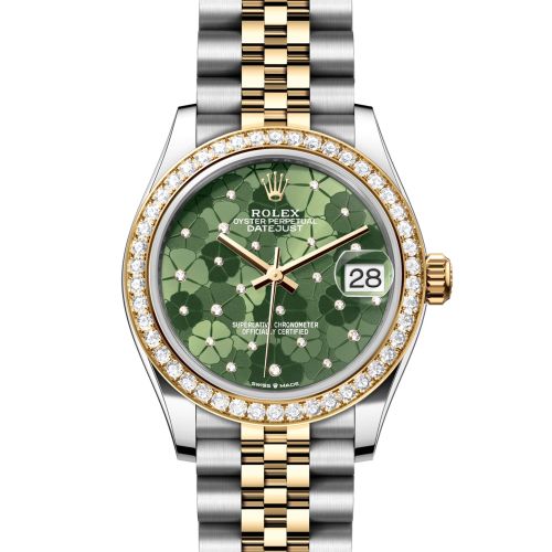 Rolex Datejust 278383RBR Green Floral Motif Diamond